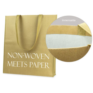 Papier + Non-Woven-Tasche